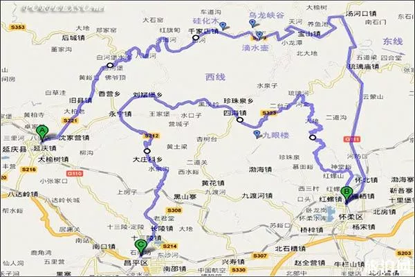 白河峽谷自駕穿越路線